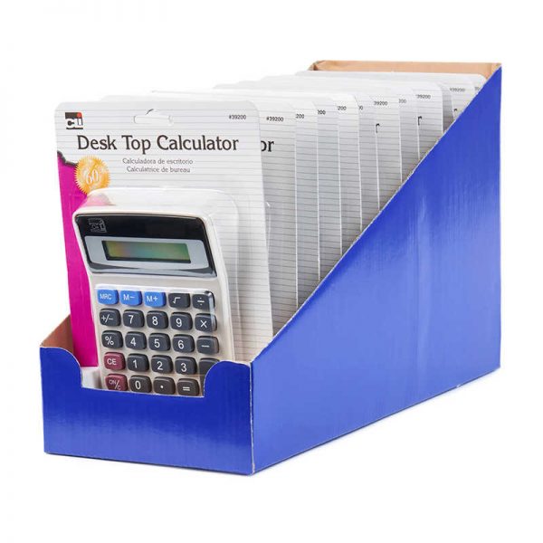 Charles Leonard Desktop Calculator, 8 Digit, Set of 12