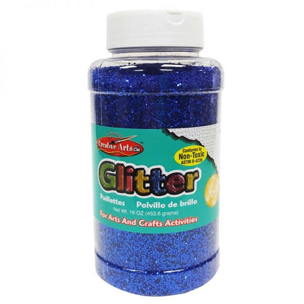 Charles Leonard Creative Arts™ Glitter, 16 oz. Bottle, Blue
