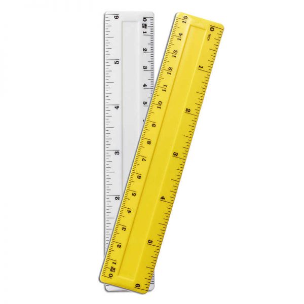 Charles Leonard Translucent 6" Plastic Ruler, Assorted Colors