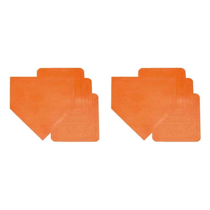 Champion Sports Throwdown Gym Base Set, Orange, 2 Sets