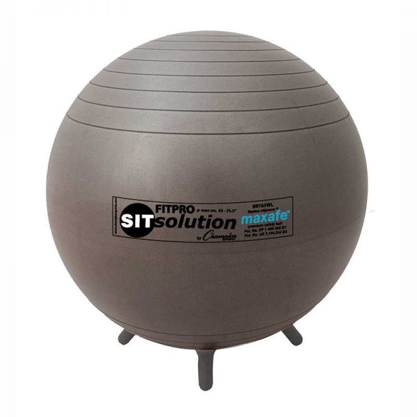 Champion Sports MAXAFE® Sitsolution 65cm Ball with Stability Legs