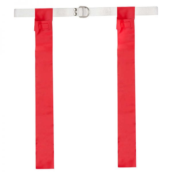 Champion Sports Flag Football Set, Red, Pack of 12