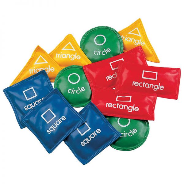 Champion Sports Geometric Bean Bag Set, 5", 12 Per Set