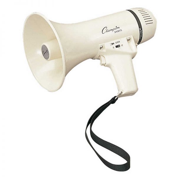 Champion Sports Mini Megaphone, 4 Watt, 400 Yard Range