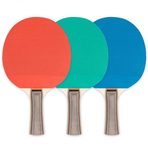 Champion Sports 5 Ply Rubber Face Table Tennis Paddle