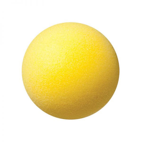 Champion Sports Uncoated Regular Density Foam Ball, 4", Yellow