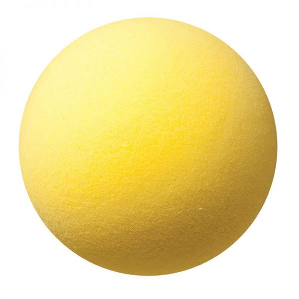 Champion Sports Uncoated Regular Density Foam Ball, 7", Yellow