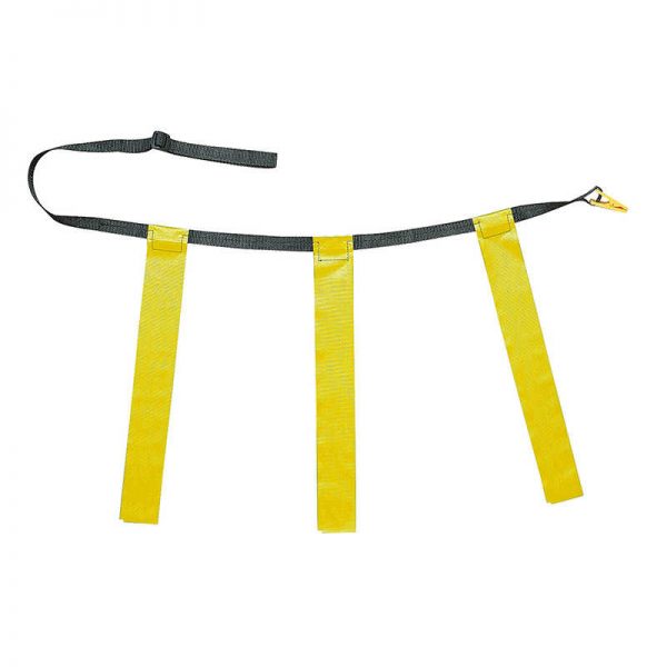 Champion Sports Triple Flag Football Set, Adult Size, Yellow, 32"-39", 12 per pack
