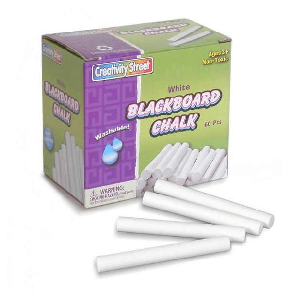 Pacon® Blackboard Chalk, White, 3/8" x 3-1/4", 60 Pieces