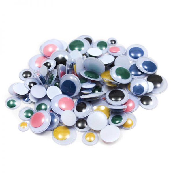 Creativity Street® Wiggle Eyes Classroom Pack, Assorted Colors, Shapes & Sizes, 1000 Pieces