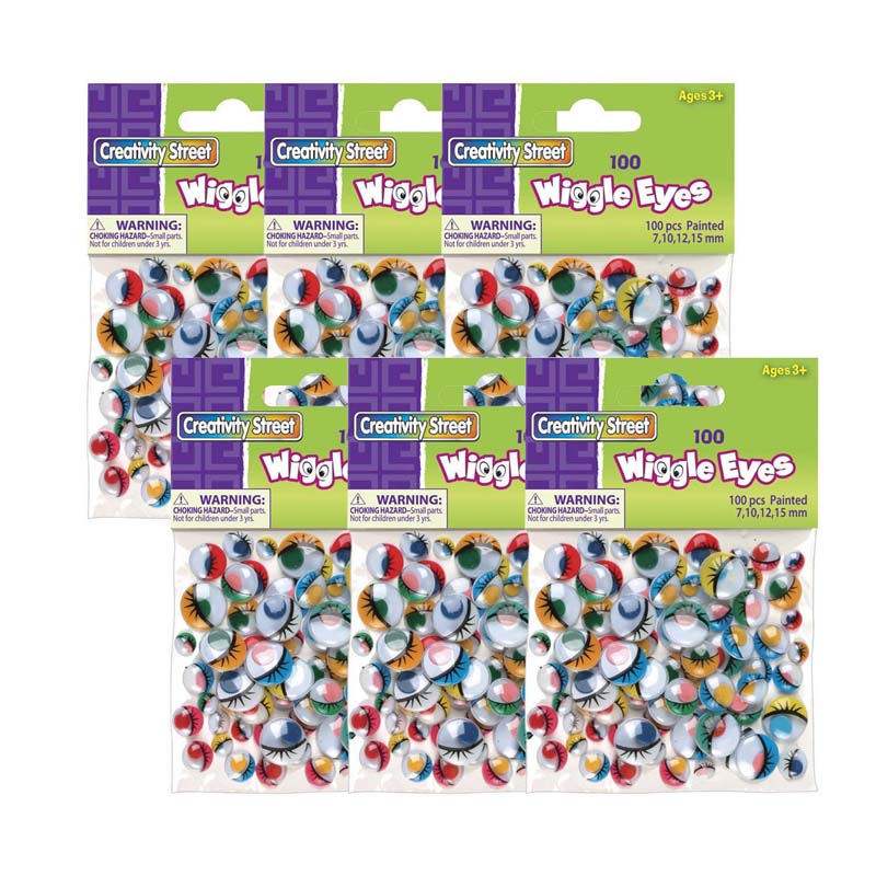 TeachersParadise Creativity Street® Wiggle Eyes, Painted, Assorted