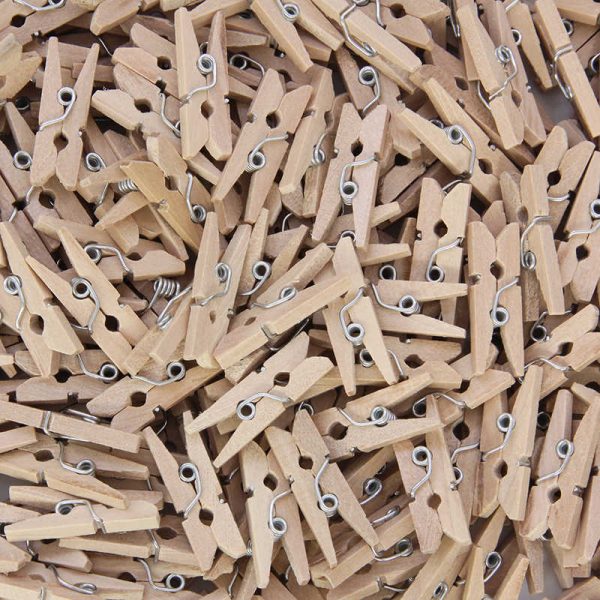 Creativity Street® Mini Spring Clothespins, Natural, 1", 250 Pieces