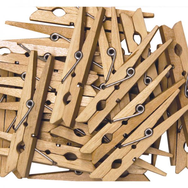 Creativity Street® Spring Clothespins, Natural, Large, 2.75", 24 Pieces