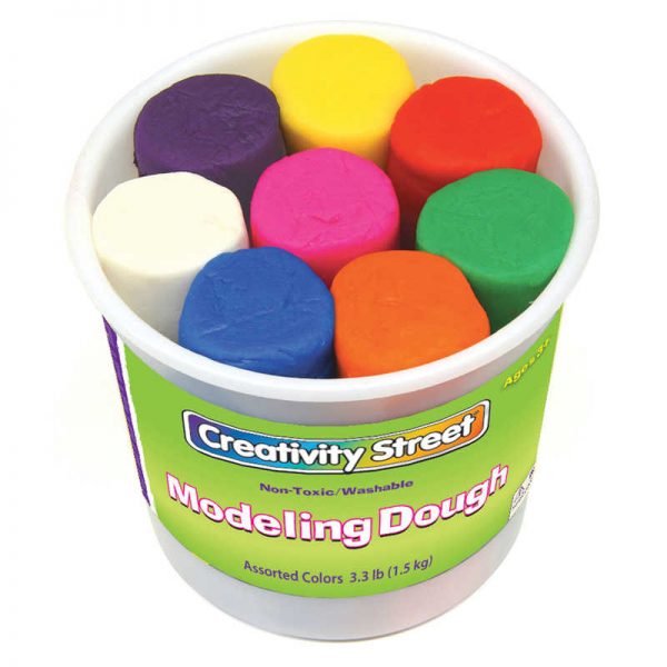 Creativity Street® Modeling Dough, 8 Assorted Colors, 4 oz. Per Piece, 8 Pieces