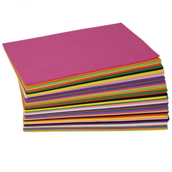 Creativity Street® WonderFoam® Sheets, Assorted Colors, 5.5" x 8.5", 40 Sheets