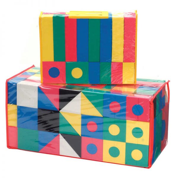 WonderFoam® Activity Blocks, Assorted Primary Colors, Assorted Sizes, 152 Pieces