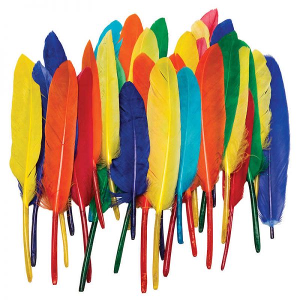 Creativity Street® Duck Quills, Assorted Colors, 3" to 5", 14 grams