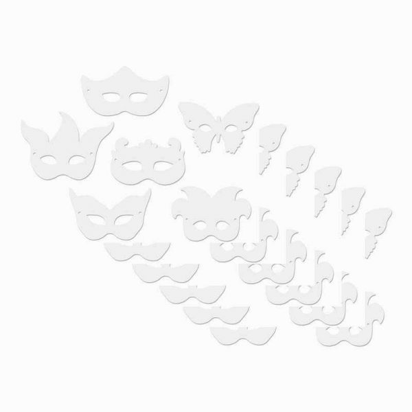 Creativity Street® Die-Cut Paper Masks, Mardi Gras Assortment, Assorted Sizes, 24 Pieces Per Pack, 6 Packs