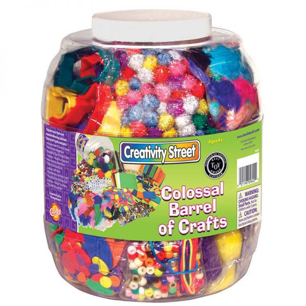 Creativity Street® Colossal Barrel of Crafts®, Assorted Colors & Sizes, 1 Kit