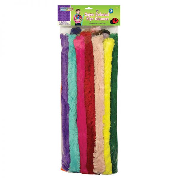 Creativity Street® Super Colossal Stems, Assorted Colors, 18" x 1", 24 Pieces
