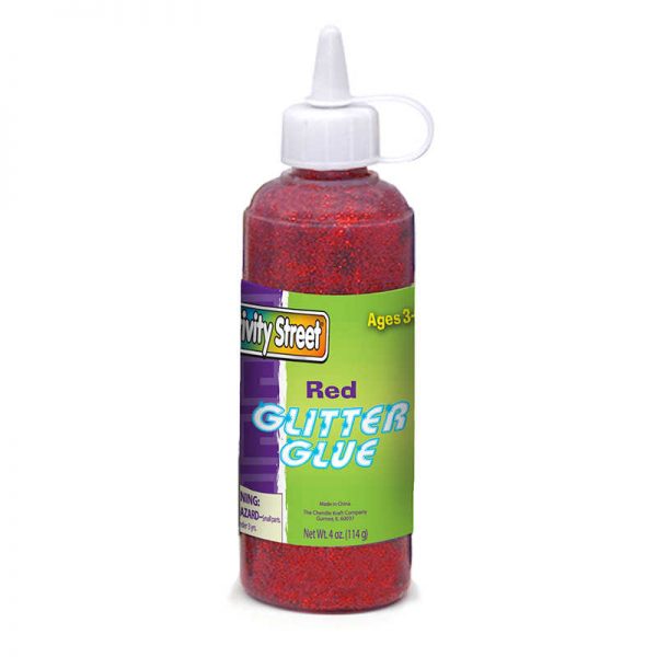 Creativity Street® Glitter Glue, Red, 4 fl. oz., 1 Bottle