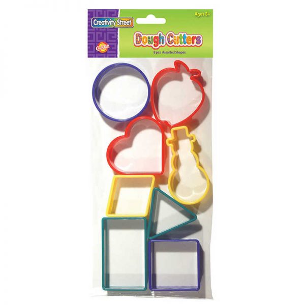 Creativity Street® Dough & Clay Cutter Set, 8 Geometric Shapes, 1.75" to 2.25", 8 Pieces