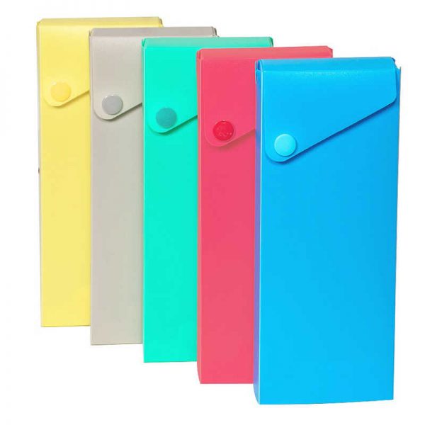 C-Line® Slider Pencil Case, Assorted Colors