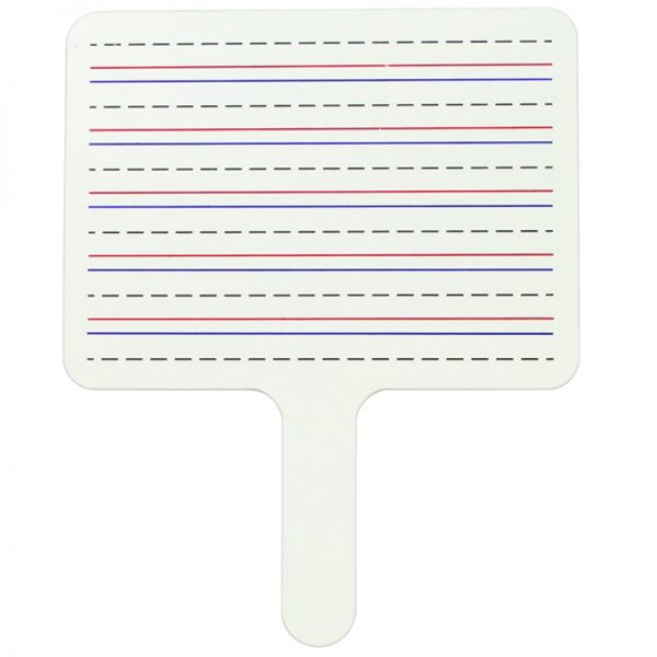 C-Line® Two-Sided Dry Erase Answer Paddles, Set of 12