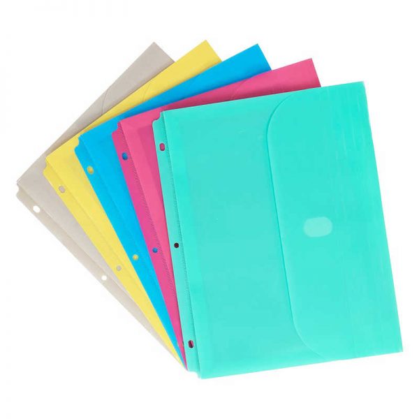 C-Line® Binder Pocket w/ Hook & Loop Closure