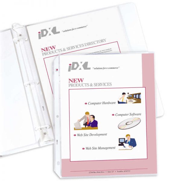 C-Line® Heavyweight Poly Sheet Protectors, Clear, Top Loading, 11" x 8-1/2", Box of 200