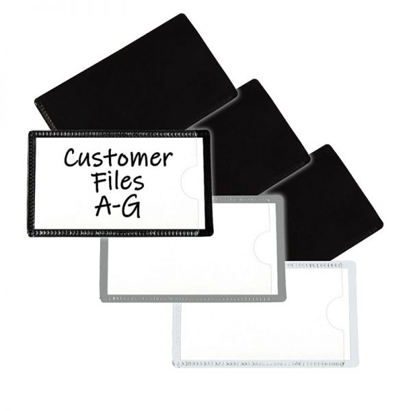 C-Line® Slap 'N Go Magnetic Holders, Side Load, 4-1/4 x 2-1/2, White, Pack 10