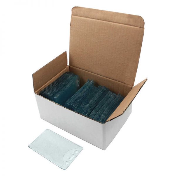 C-Line® Heavy Duty ID Badge Holders, Vinyl, Vertical, 2-3/8 x 3-3/8, Box of 100