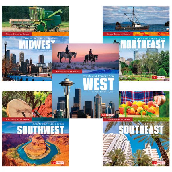 Fact Finders United States by Region Book Set, Set of 5