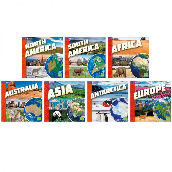 First Facts Investigating Continents Books Set, Set of 7