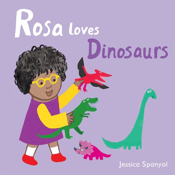 Child's Play Rosa Loves Dinosaurs Board Book
