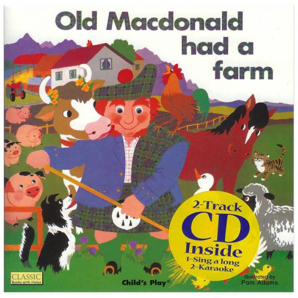 Child's Play Books Old MacDonald, Classic Books with Holes, Book with CD