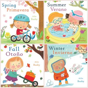 Child's Play Seasons/Estaciones Bilingual English/Spanish Books, Set of 4