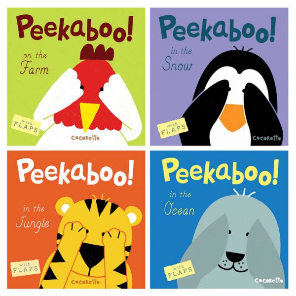 Child's Play Peekaboo! Complete Set of 4 Board Books