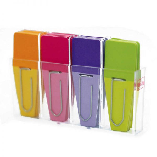 Clip-rite Solid Clip-Flags, Pack of 24, Pink/Violet/Lime/Green