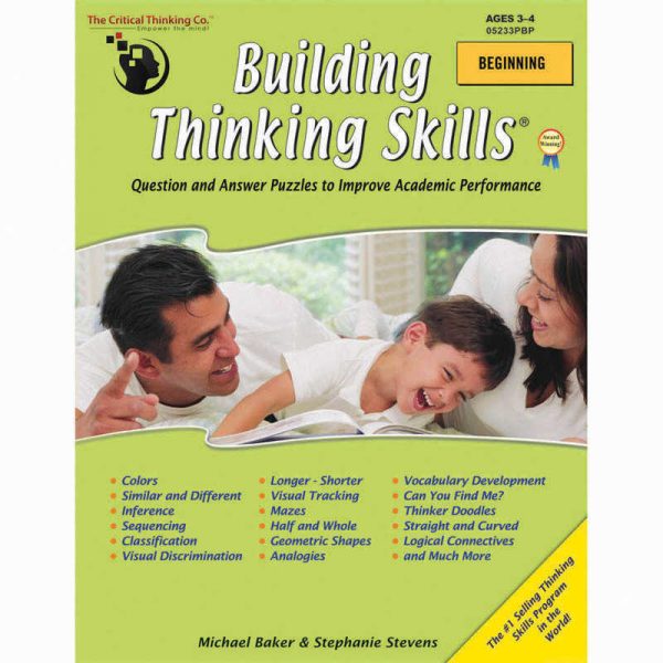 The Critical Thinking Co.™ Building Thinking Skills Book, Beginning, Grade Pre K