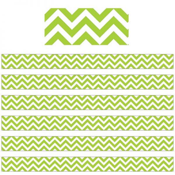 Creative Teaching Press® Lime Green Chevron Border, 35 Feet Per Pack, 6 Packs