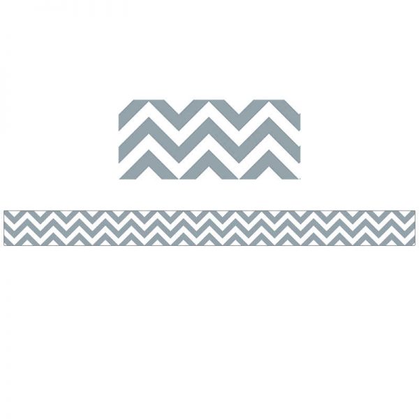 Creative Teaching Press® Slate Gray Chevron Border