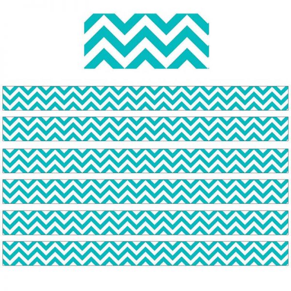 Creative Teaching Press® Turquoise Chevron Border, 35 Feet Per Pack, 6 Packs