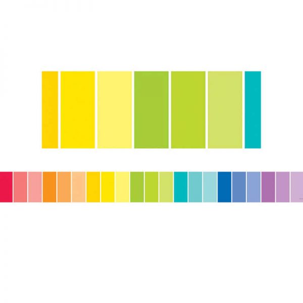 Creative Teaching Press® Painted Palette Rainbow Paint Chip Borders, 35 Feet