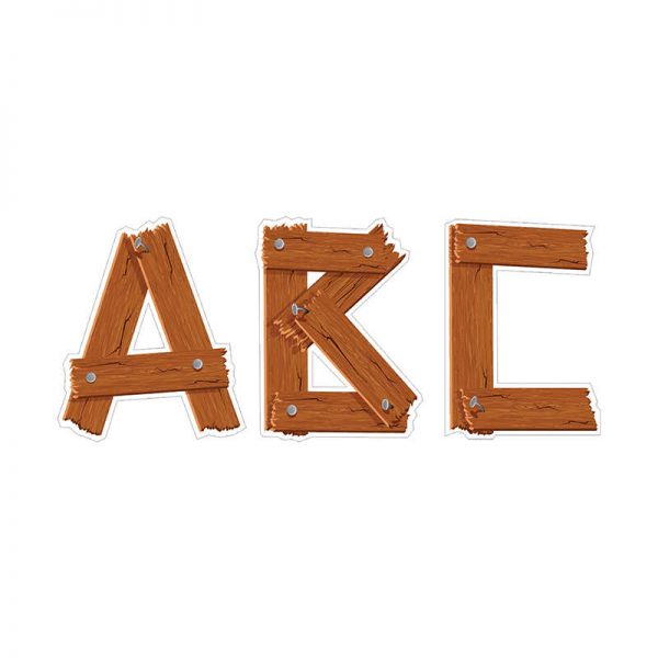 Creative Teaching Press® Timber 5" Uppercase Designer Letters, 106 Pieces