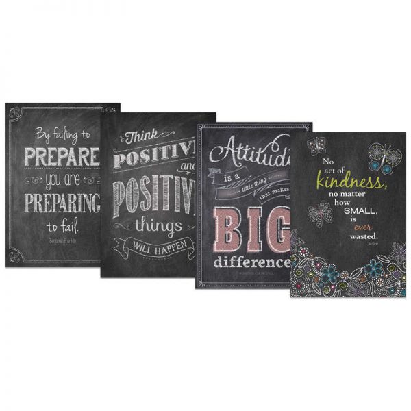Creative Teaching Press® Inspire U™ Chalk It Up! Poster Pack #5, 4 Posters