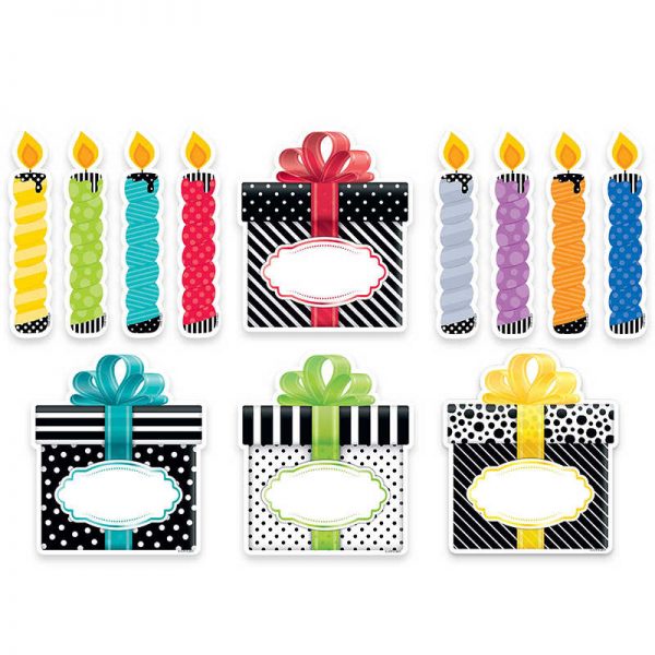 Creative Teaching Press® Bold & Bright Birthday Party 6" Designer Cut-Outs