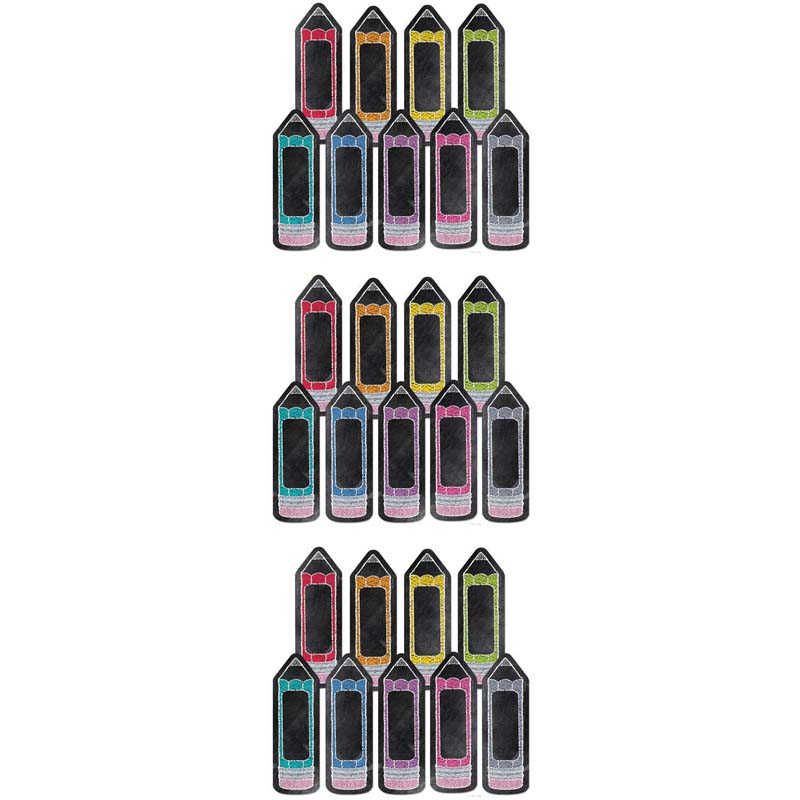 TeachersParadise Creative Teaching Press® Chalk It Up! Pencil 6" Designer CutOuts, 108 Per