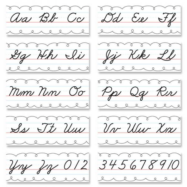 Creative Teaching Press® Cursive Alphabet Line Bulletin Board Set