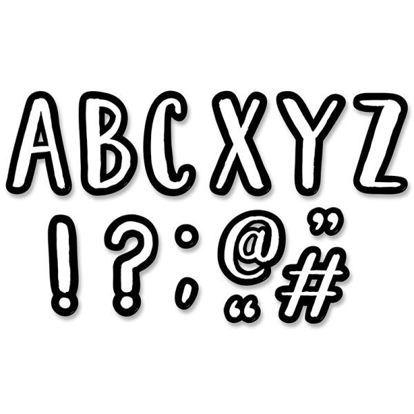 Creative Teaching Press Café 7 Inch Designer Letters, 121 Pieces